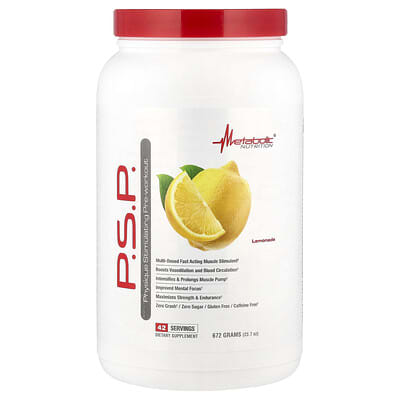 Metabolic Nutrition Предтренировочный комплекс P.S.P. Physique Lemonade 23.7 oz (672 g)