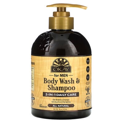 Body Wash & Shampoo for Men, 16 oz (473 ml)