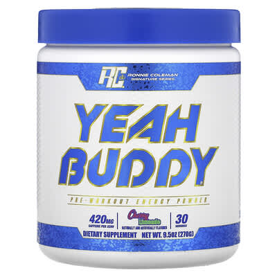 Ronnie Coleman Signature Series Yeah Buddy® предтренировочный порошок Cherry Limeade, 9.5 oz (270 g)