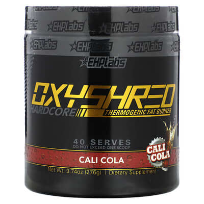 Термогенный жиросжигатель OxyShred Hardcore, Cali Cola, 9.3 oz (264 g)