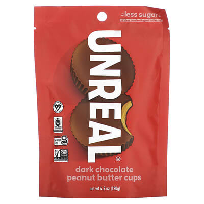 Dark Chocolate Peanut Butter Cups, 4.2 oz (120 g)