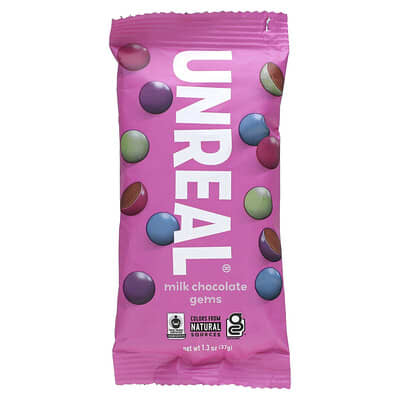 Шоколадные конфеты Milk Chocolate Gems, 1.3 oz (37 g)