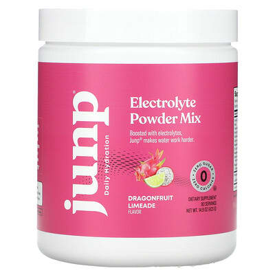 JUNP Hydration порошок электролитов, Dragonfruit Limeade, 423 g