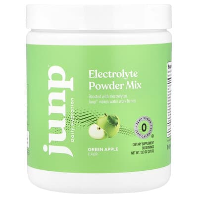 Порошок электролитов JUNP Hydration, зеленое яблоко, 378 g