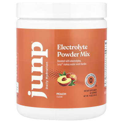 Электролитный порошок JUNP Hydration, Peach, 14.6 oz (414 g)