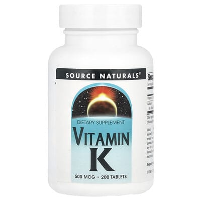 Витамин K, 500 mcg, 200 таблеток