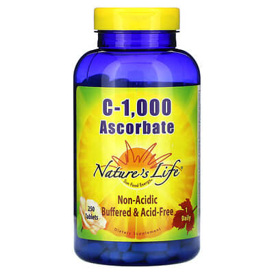 Витамин C-1,000 Ascorbate, 250 таблеток