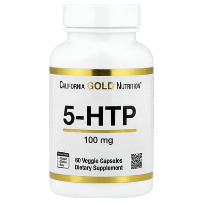 5-HTP, 100 mg, 60 Veggie Capsules