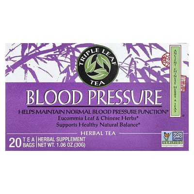 Blood Pressure Herbal Tea, 20 Tea Bags, 1.06 oz (30 g)