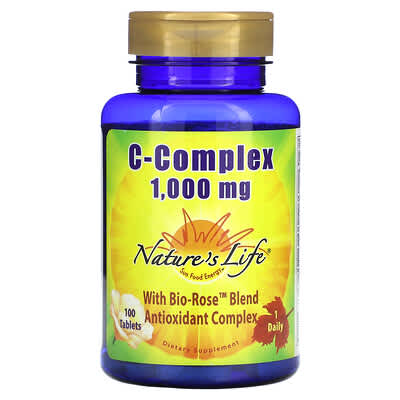 Витамин C Complex Nature's Life, 1,000 mg, 100 Tablets
