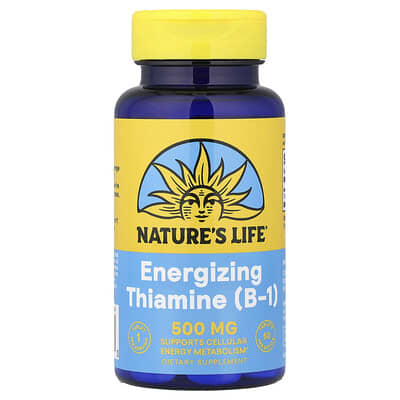 Energizing Thiamine (B-1), 500 mg, 50 Tablets