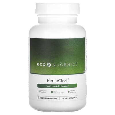 PectaClear®, очищение от токсичных металлов, 60 вегетарианских капсул