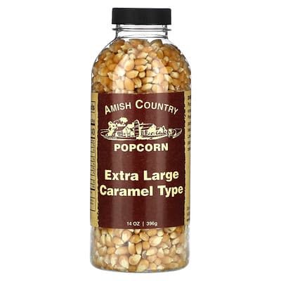 Карамельный попкорн Amish Country Popcorn, Extra Large, 14 oz (396 g)