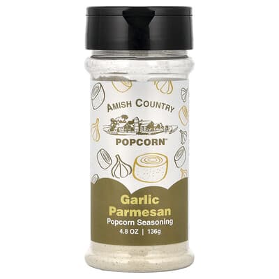 Popcorn Seasoning, Garlic Parmesan, 4.8 oz (136 g)