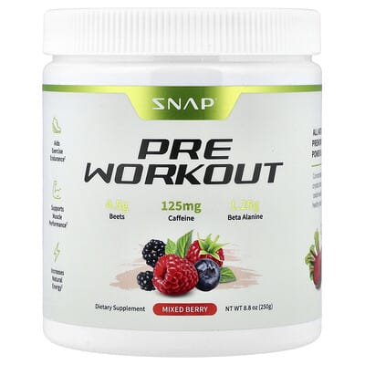 Предтренировочный комплекс Mixed Berry, 8.8 oz (250 g)