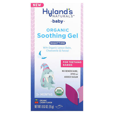 Детский органический успокаивающий гель Hyland's Naturals Nighttime, 0.53 oz (15 g)