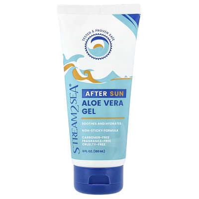 Гель после загара Stream2Sea Aloe Vera, без отдушек, 6 fl oz (180 ml)