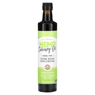 Hemp Culinary Oil, Cold Pressed, 16.9 fl oz (500 ml)