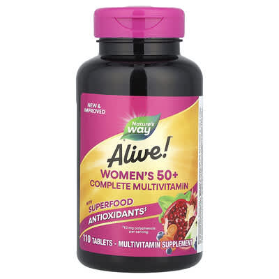 Alive!® Women's 50+ Complete Multivitamin, 110 Tablets