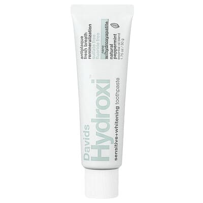 Sensitive + Whitening Toothpaste, Natural Peppermint, 1.75 oz (50 g)