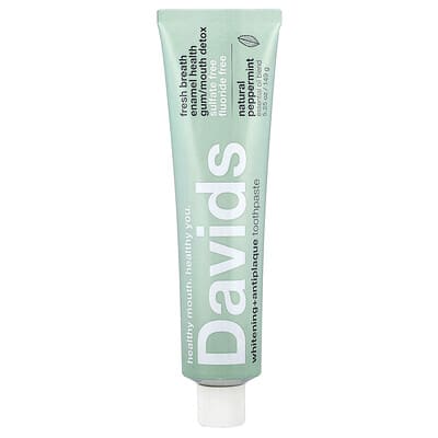 Whitening + Antiplaque Toothpaste, Natural Peppermint, 5.25 oz (149 g)