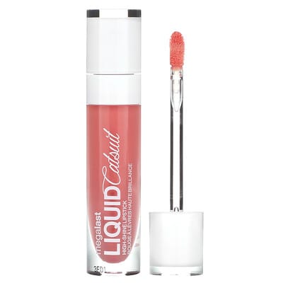 MegaLast, Liquid Catsuit, High-Shine Lipstick, 941B Peach Stole My Look, 0.2 oz (5.7 g)