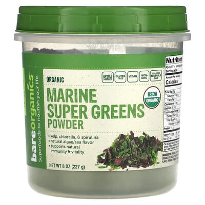 Organic Marine Super Greens порошок, 8 oz (227 g)