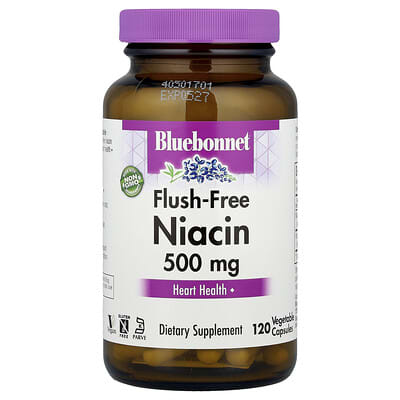 Flush-Free Niacin, 120 вегетарианских капсул
