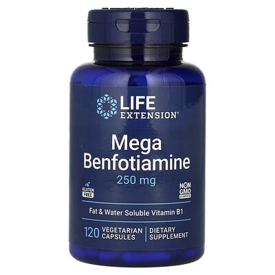 Mega Benfotiamine, 120 Vegetarian Capsules