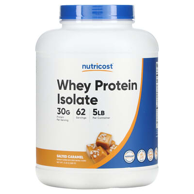 Nutricost изолят сывороточного протеина, соленая карамель, 5 lb (2,268 g)