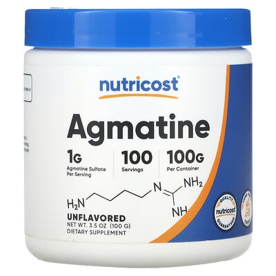 Agmatine, без вкуса, 3.6 oz (100 g)