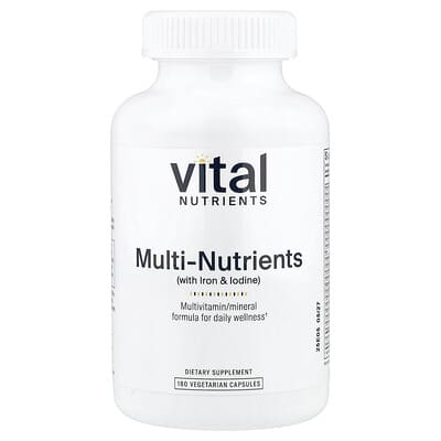 Multi-Nutrients 1 with Iron & Iodine, 180 Vegetarian Capsules