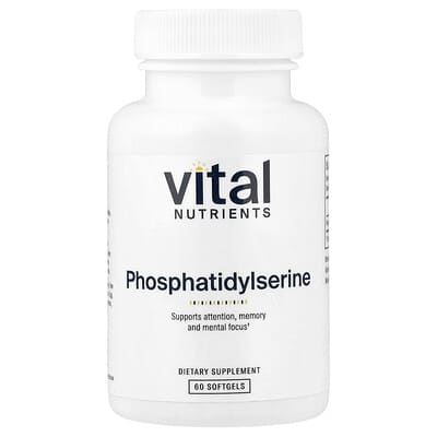 Phosphatidylserine, 60 Softgels (150 mg per Softgel)
