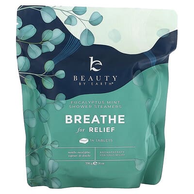 Breathe for Relief Shower Steamers, Eucalyptus Mint, 14 Tablets, 14 oz (396 g)