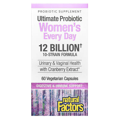 Ultimate Probiotic Women's Every Day, 12 Billion, 60 Vegetarian Capsules