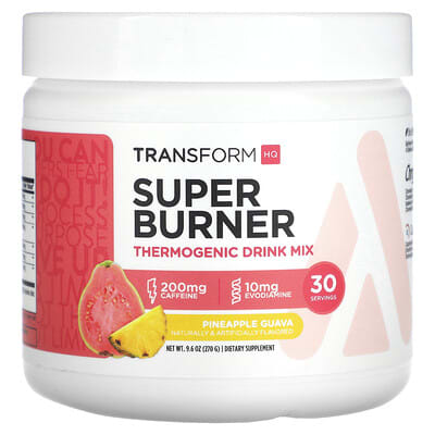 Термогенный напиток Super Burner, ананас-гуава, 11.5 oz (322 g)