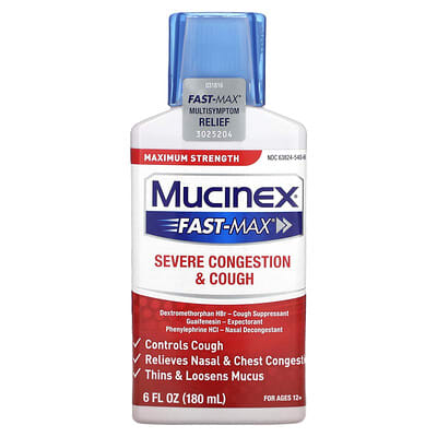 Средство от сильного кашля и заложенности носа Fast-Max Maximum Strength 6 fl oz (180 ml)