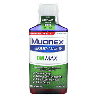 Fast-Max® DM Max, Maximum Strength, Ages 12+, 6 fl oz (180 ml)