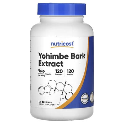 Nutricost экстракт коры Yohimbe, 9 mg, 120 Capsules
