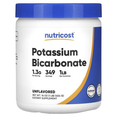 Potassium Bicarbonate, Unflavored, 16.2 oz (454 g)