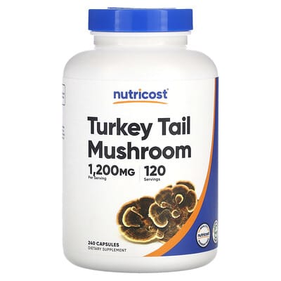 Turkey Tail Mushroom, 240 Capsules (600 mg per Capsule)