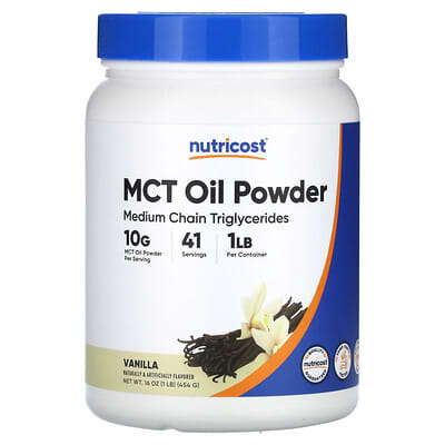 MCT Oil Powder, Vanilla, 16.2 oz (454 g)