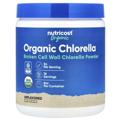 Organic Chlorella, Unflavored, 8.1 oz (227 g)