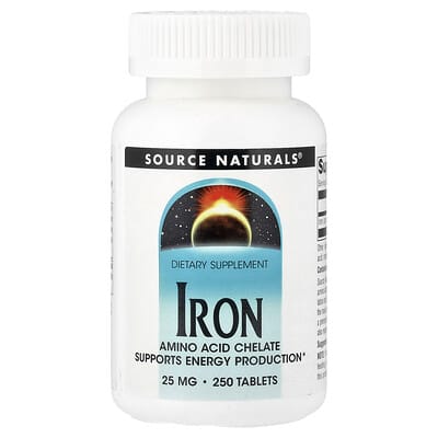 Iron, 25 mg, 250 Tablets