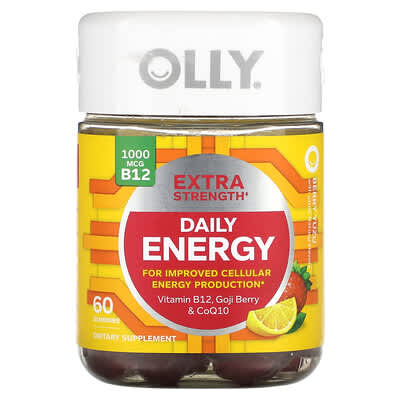 OLLY Daily Energy, Berry Yuzu, 60 мармеладных добавок