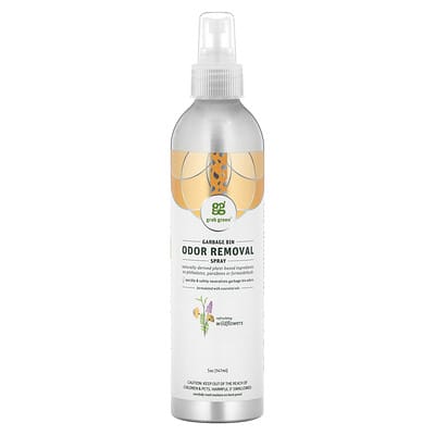 Trash Can Odor Removal Spray, Refreshing Wildflowers, 5 oz (147 ml)