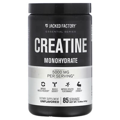 Креатин моногидрат Essential Series, без вкуса, 14.99 oz (425 g)