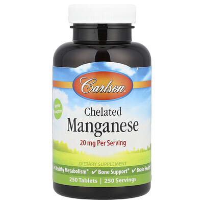 Хелатный марганец, 20 mg, 250 таблеток