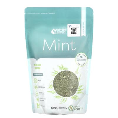 Dried Herb, Mint, Cut & Sifted, 4 oz (113 g)