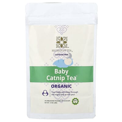 Organic Baby Catnip Tea®, Caffeine Free, 20 Unbleached Tea Bags, 1 oz (28 g)